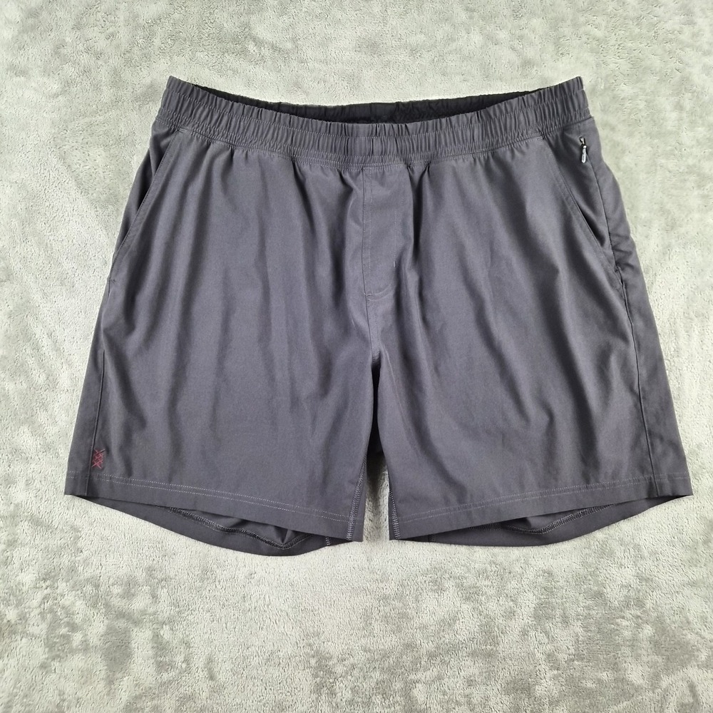 Rhone Athletic Mens Mako Shorts XL‎ Gray Performance Elastic Waist Drawstring